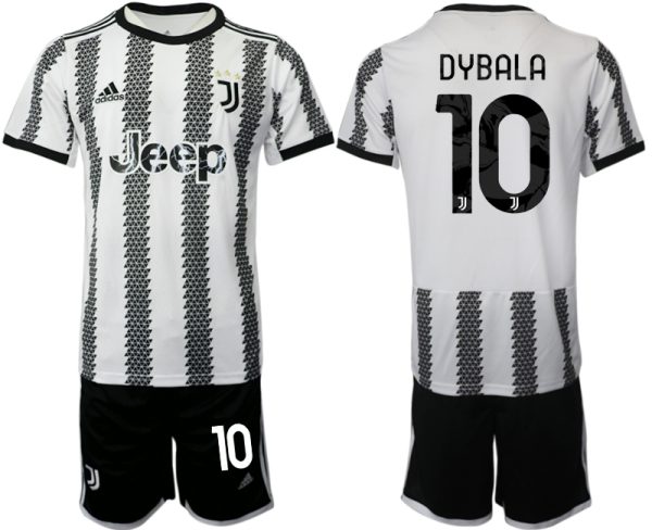 Fotbollsset Herr Juventus Hemmatröja 2022-23 Kortärmad + Korta byxor DYBALA 10