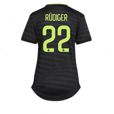 Real Madrid 22/23 Fotbollströjor Dam billigt Tredje Tröja Kortärmad Antonio Rudiger 22